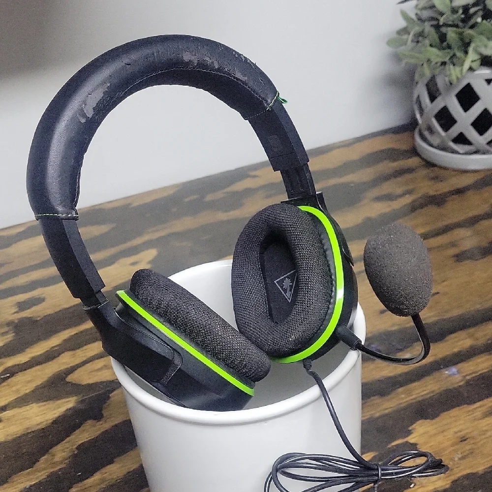 Black and Green Gaming Headset